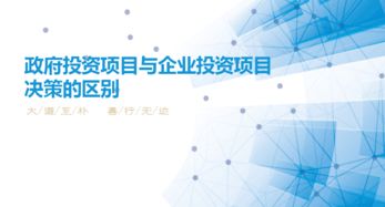 政府投資項(xiàng)目與企業(yè)投資項(xiàng)目決策在實(shí)業(yè)投資領(lǐng)域的差異剖析